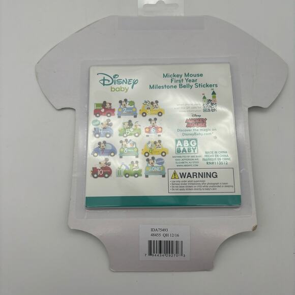 Disney Mickey Mouse Baby First Year Milestone Belly Stickers - Picture 2 of 4